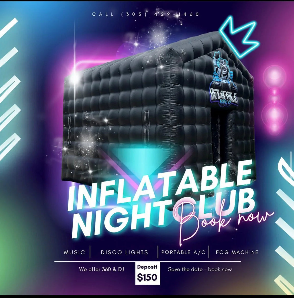 Renatable Inflatable Clubs Party bus & Inflatable Night Club! – Bus & Inflatable Rental